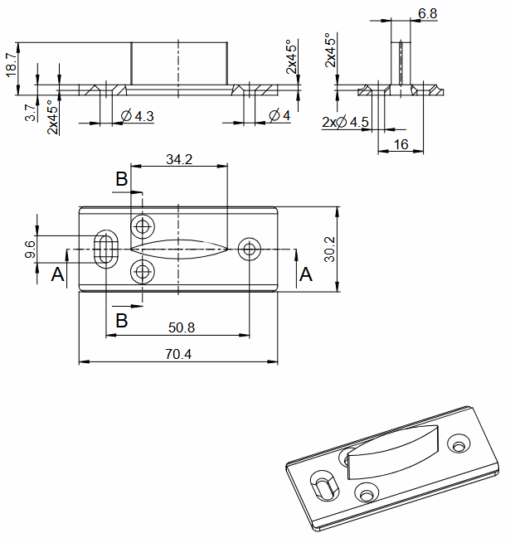 Sliding Door Hardware Set - eaZI connect Porta 70 one-sided damping - Image 9