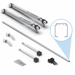 Sliding Door Hardware Set - eaZI connect Porta 70 double-sided damping