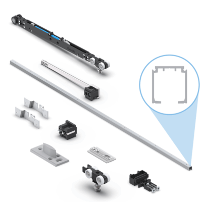 Sliding Door Hardware Set - eaZI connect Doppio 70
